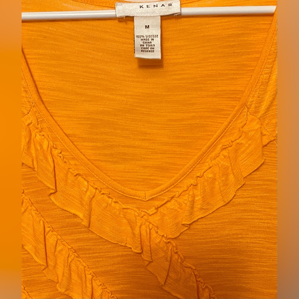 Kenaf Ruffled Shirt Size M - Picture 8 of 8
